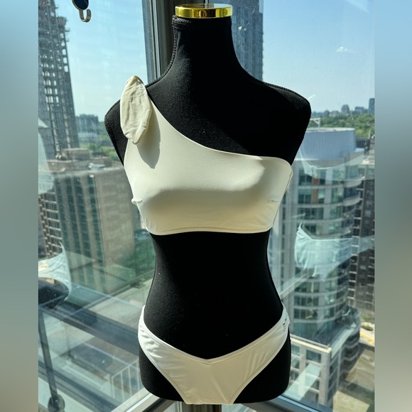 🆕 ZIMMERMANN 🧿 NWOT Riders Knotted One-Shoulder Bikini - Size 2 - US6/8 - Picture 4 of 15